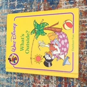 Walt Disney What's Outside, Outdoor Fun Hardback Book 1985